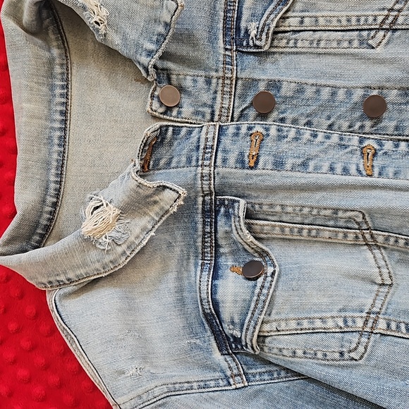 Star Wars Kylo Ren Jean Jacket KUT From the Cloth Upcycled - Picture 3 of 13